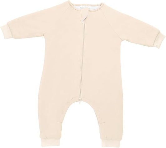 Baby 1.0 TOG Long Sleeve Sleep Suit with Legs, Premium Baby Swaddle Transition Sleep Sack, Newborn to 24 Months