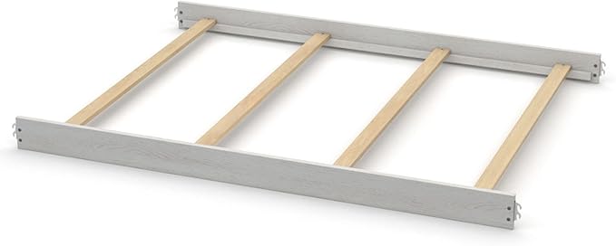 Full-Size Conversion Kit Bed Rails for Evolur Cribs - Solid Wood Crib Convertible Kit to Kids Bed - Transitional Style Rails & Easy-to-Install Child Essentials for Safety (Greyhound)
