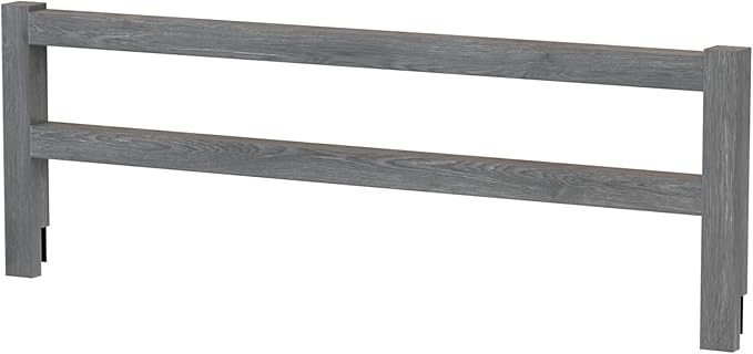 Safety Guard Rail for Baby, Kids, and Children - Solid Wood Safety Bed Rail for Toddlers - Easy Installation - Premium Protection for Bunk, Twin, Full, Queen and King Size Beds - (Arctic Grey)