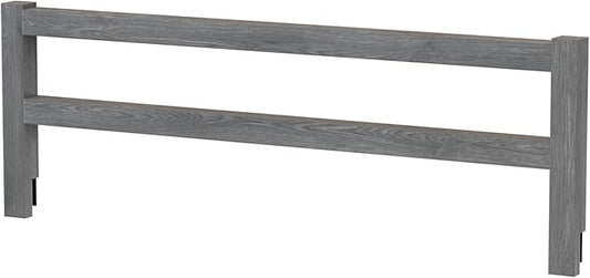 Safety Guard Rail for Baby, Kids, and Children - Solid Wood Safety Bed Rail for Toddlers - Easy Installation - Premium Protection for Bunk, Twin, Full, Queen and King Size Beds - (Arctic Grey)