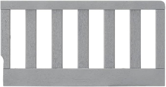 Pemberly Row Modern Farmhouse Wood Guard Rail in Gray Finish
