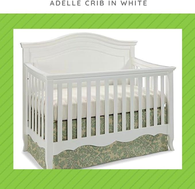 Full-Size Conversion Kit Bed Rails for Westwood Design Convertible Cribs - Solid Wood Rail - Toddler and Adult Bed Rail for Full-Size Beds - Essential Nursery and Baby Furniture (White, Option 1)