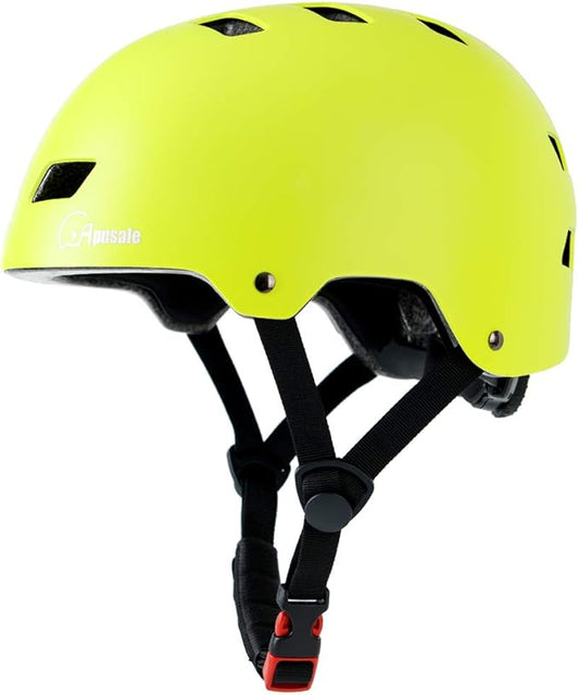 Bike Skateboard Helmet, Adjustable and Multi-Sport for Skate Scooter, 3 Sizes for Adult Youth Kids Toddler