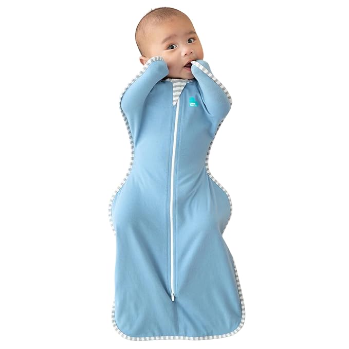 Love to Dream Swaddle UP, Baby Sleep Sack, Self-Soothing Swaddles for Newborns, 8-13 lbs, Snug Fit Helps Calm Startle Reflex, New Born Essentials for Baby, Dusty Blue
