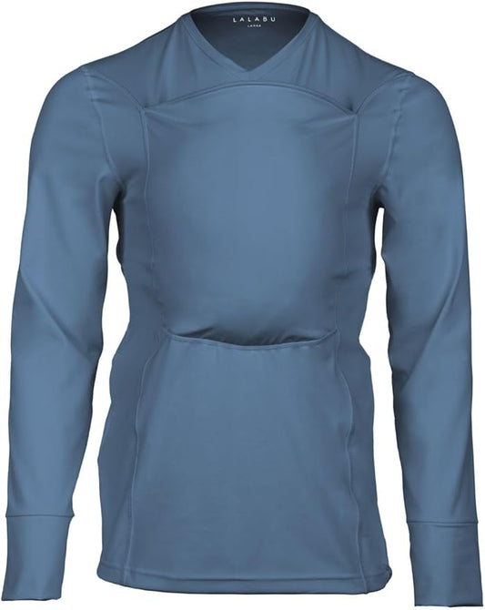 Lalabu The Dad Shirt | Hands-Free Baby Carrier for Dad with Kangaroo Pouch | Engineered for Bonding, Safety, & Comfort for Newborns Up to 15 Lbs. | CPSC Compliant