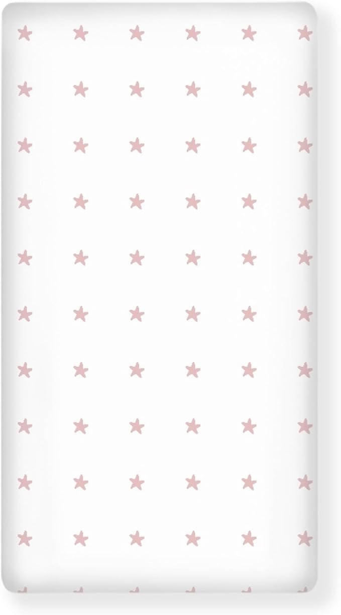 Colored Stars Fitted Crib Sheet Stars Baby Crib Sheet Fit Standard Crib and Toddler Mattress,Crib Mattress Sheets for Boys Girls 28"x52"