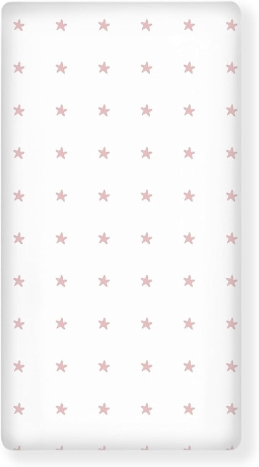 Colored Stars Fitted Crib Sheet Stars Baby Crib Sheet Fit Standard Crib and Toddler Mattress,Crib Mattress Sheets for Boys Girls 28"x52"