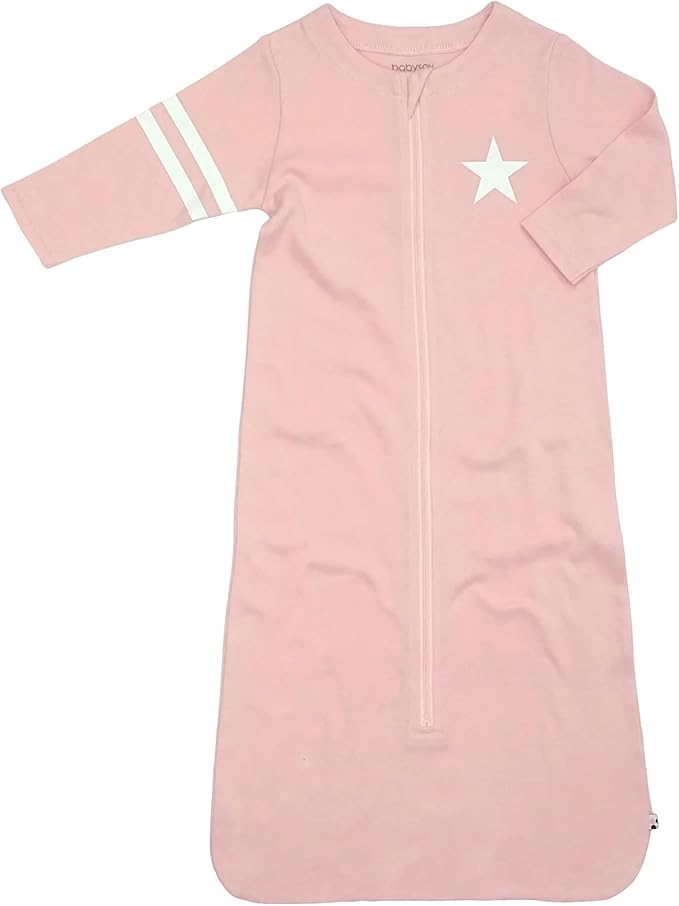 Babysoy Long Sleeve Wearable Blanket Sleep Sack, Infant to Toddler Sleeping Bag, Choose from size 0-24 Months