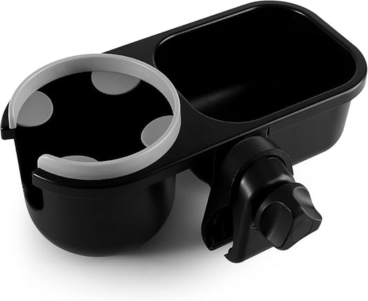 Accmor Stroller Cup Holder with Tray, Universal Cup Holder Tray for Uppababy Nuna Doona Strollers, Bottle Drinks Holder for Stroller, Wheelchair, Walker