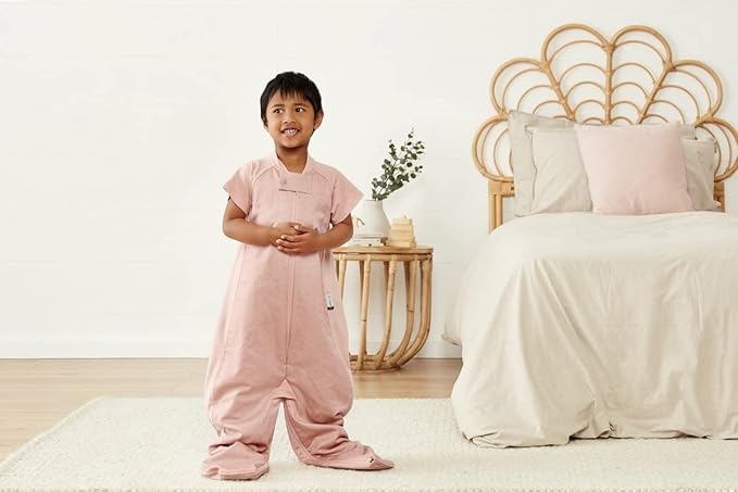 ergoPouch Sleep Suit Bag 1.0 TOG – Baby Sleep Sack & Wearable Blanket, 2-in-1 Convertible Sack to Suit with Legs for Safe Movement, Regulates Temperature Overnight, Unisex (8-24 Months, Berries)