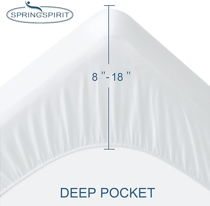2 Pack Queen Mattress Protector Waterproof Mattress Topper Pad Cover Fitted Sheets up -18'' Premium Terry Absorbent & Skin Friendly Machine Wash Highly Protection Mattress Protector Queen Size