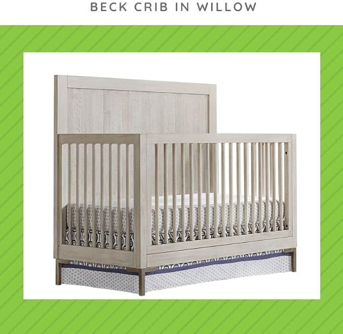 Full-Size Conversion Kit Bed Rails for Westwood Design Convertible Cribs - Solid Wood Rail - Toddler and Adult Bed Rail for Full-Size Beds - Essential Nursery and Baby Furniture (Willow, Option 3)