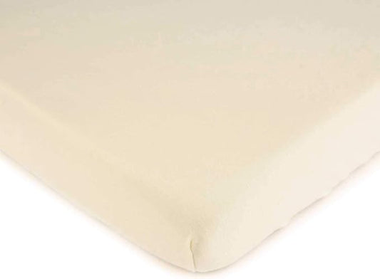 SheetWorld Fitted Baby Bassinet Sheet fits Arms Reach Co Sleeper Bassinet 17.5 x 31.5, 100% Cotton Jersey, Hypoallergenic, Butter Soft, Organic Ivory, Made in USA