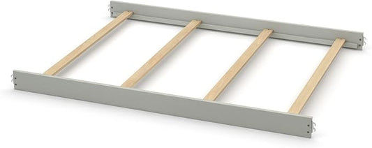 Full-Size Conversion Kit Bed Rails for Evolur Cribs - Solid Wood Crib Convertible Kit to Kids Bed - Transitional Style Rails & Easy-to-Install Child Essentials for Safety (Pebble Grey)