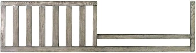 Toddler Bed Safety Guard Rail for Dolce Babi Convertible Cribs - Solid Wood Rail for Convertible Crib to Toddler Bed Conversion - Safety Bed Rail for Children (Saddle Grey)