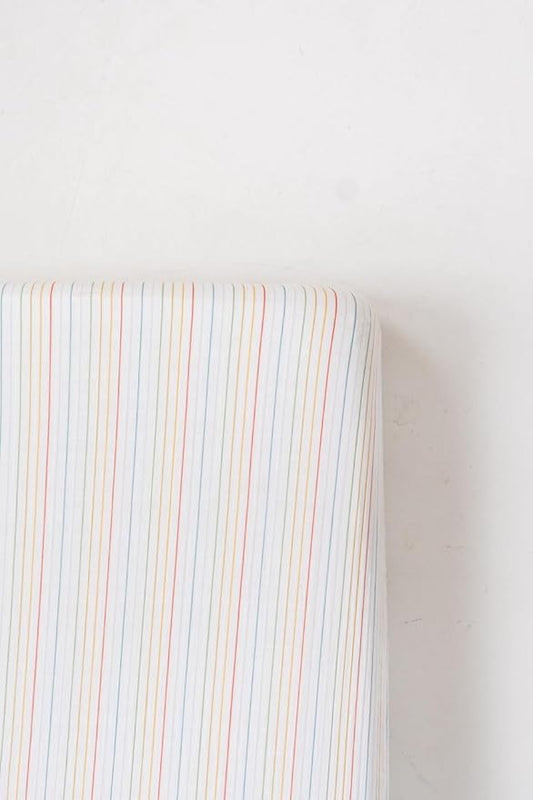 Clementine Kids Crib Sheets (Rainbow Stripe)