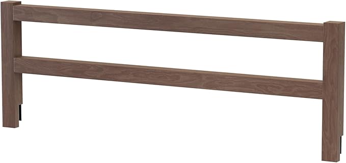 Safety Guard Rail for Baby, Kids, and Children - Solid Wood Safety Bed Rail for Toddlers - Easy Installation - Premium Protection for Bunk, Twin, Full, Queen and King Size Beds - (Harvest Brown)