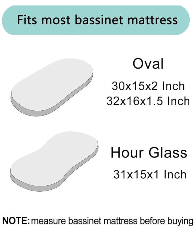 Pro Goleem Satin Bassinet Sheet Great for Baby Hair Soft Silk Feeling Sheet for Cradle or Bassinet Pad＆Mattress for Boys and Girls Gift for Newborn and Infant Lavender