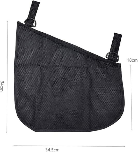 2 Pack Portable Side Sling Stroller Cargo Net ,Non-Slip and Adjustable Straps Storage Mesh Bag ,Food Storage ,Friut Storage Bag for Baby Stroller Cargo Mesh Bag Storage