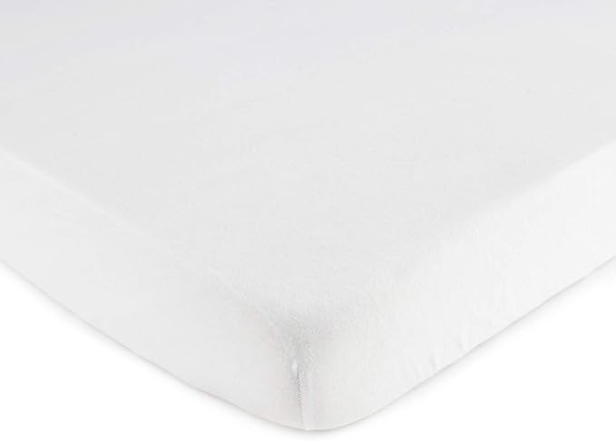 SheetWorld Fitted Baby Bassinet Sheet fits Baby Delight Beside Me Dreamer Bassinet 20 x 32.5, 100% Cotton Jersey, Hypoallergenic, Butter Soft, Organic White, Made in USA