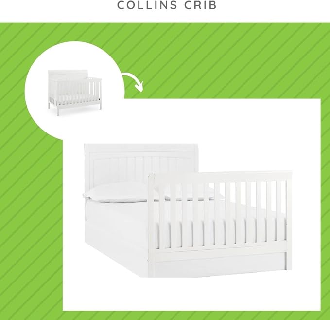 CC KITS Full-Size Conversion Kit Bed Rails for Baby Relax Cribs by Dorel Living (White, Option 1)