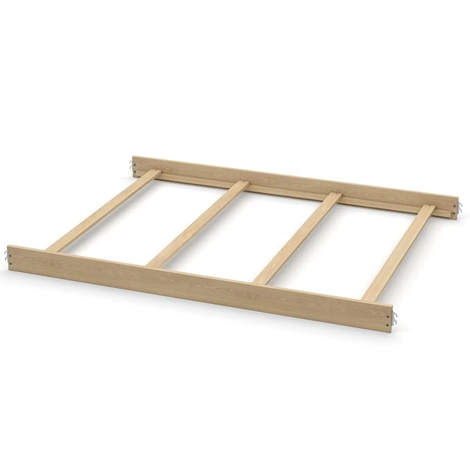 Full-Size Conversion Kit Bed Rails for Baby Appleseed and Eco-Chic Convertible Cribs - Solid Wood Rail - Toddler and Adult Bed Rail for Full-Size Beds - Nursery Baby Furniture (Unfinished, Option 2)