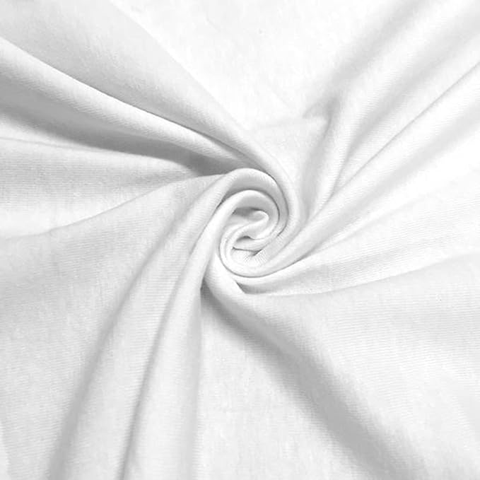 TL Care 100% Natural Cotton Jersey Knit 3-Piece Toddler Sheet Set, White, Soft Breathable, for Boys and Girls
