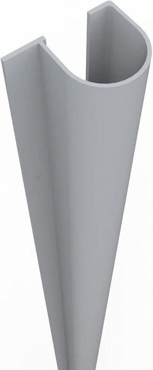 Fingersafe Commercial Door Finger Pinch Guard | Premium Pull-Side Door Hinge Stopper | Finger Pinch Door Guard for Kids and Adults Saftey | Baby Finger Pinch Protector for Doors - (Gray, 95")