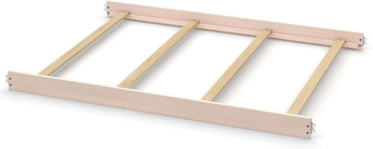 Full-Size Conversion Kit Bed Rails for Evolur Cribs - Solid Wood Crib Convertible Kit to Kids Bed - Transitional Style Rails & Easy-to-Install Child Essentials for Safety (Pink Satin)