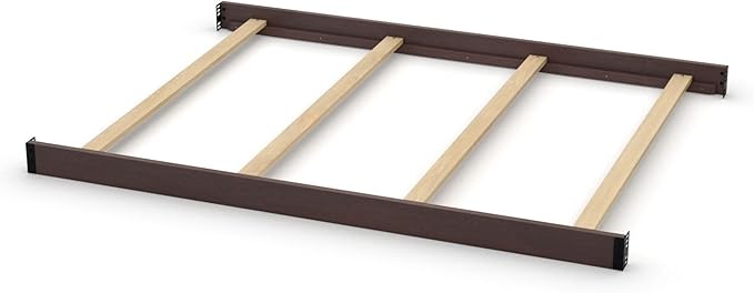 Full-Size Conversion Kit Bed Rails Compatible with Delta Children Convertible Cribs - Solid Wood Rail #0050 - Toddler and Adult Bed Rail for Full-Size Beds - Baby Furniture (Chocolate - 204)