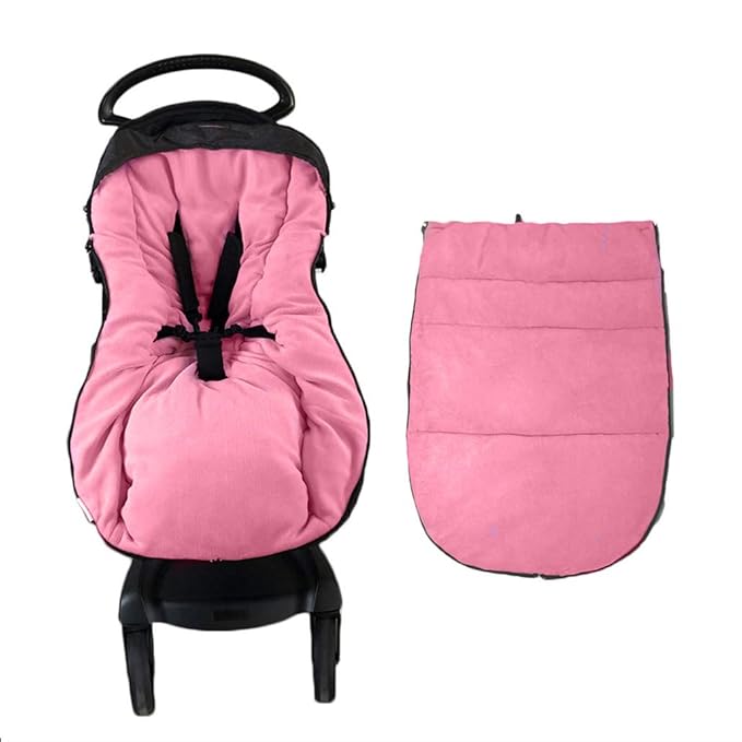 Christmas DIY Kids Play Fun Stroller Footmuff,Waterproof Melange Outshell Anti-Freeze Winter Sleeping Bag Fits All Stroller,Anti-Dirt, Front Height Adjustable &Removable,Toddler 6M-36M
