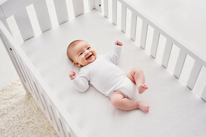 American Baby Company Waterproof Fitted Crib Mattress Protector 52" x 28" - Quilted, Noiseless, Ultra-Soft & Breathable Crib & Toddler Mattress Pad Cover