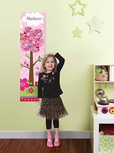 Personalized Growth Chart for Kids, Floral Pink - I See Me!