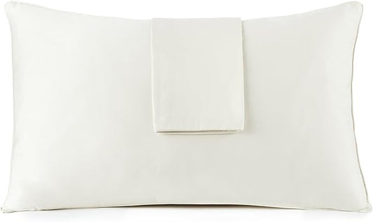 Organic Cotton Pillow Protector - 100% Waterproof Pillow Protector King Size GOTS & Fairtrade Certified - 140GSM Hypoallergenic Machine Washable Breathable Cover with Edge Piping - 2 Pack (King)