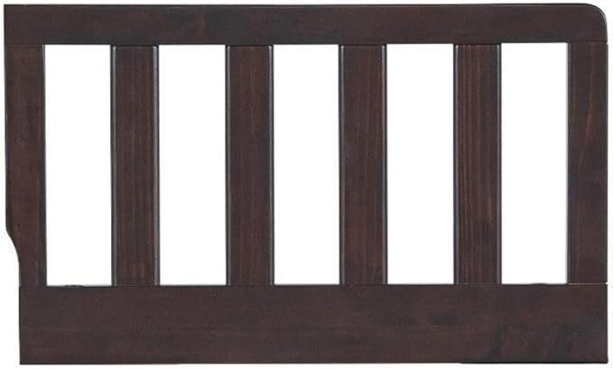 Pemberly Row Modern Wood Toddler Guard Rail in Espresso Finish