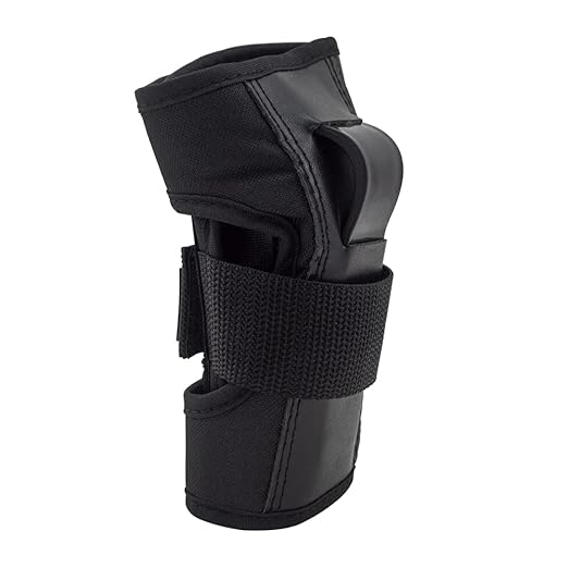 Bont Skates Kids Black Protective Pads Set with Knee, Elbow and Wrist Guards for Inline, Roller Skate (Black, L)