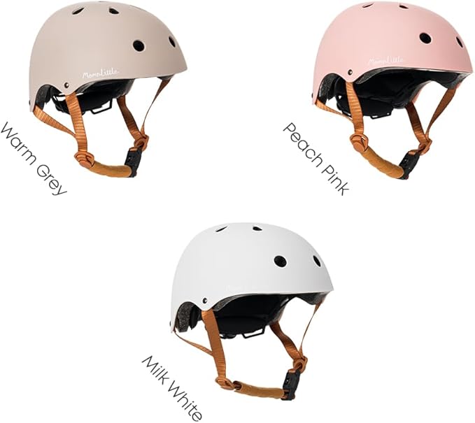 MomnLittle Kids Bike Helmet with Quick Pinch-Free Magnetic Buckle CPSC Certified Bike Helmet for Toddler Boys and Girls
