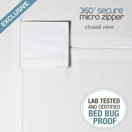 SafeRest Zippered Mattress Protector - Premium 9-12 Inch Waterproof Mattress Cover for Bed - Breathable, Noiseless Washable Mattress Encasement - Twin XL
