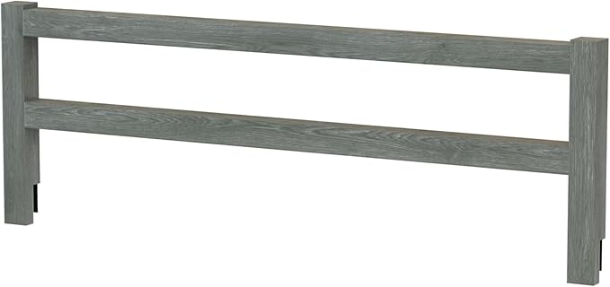 Safety Guard Rail for Baby, Kids, and Children - Solid Wood Safety Bed Rail for Toddlers - Easy Installation - Premium Protection for Bunk, Twin, Full, Queen and King Size Beds - (Brushed Grey)