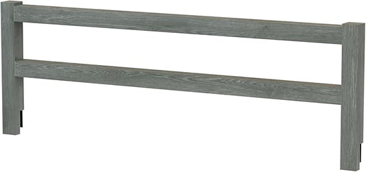 Safety Guard Rail for Baby, Kids, and Children - Solid Wood Safety Bed Rail for Toddlers - Easy Installation - Premium Protection for Bunk, Twin, Full, Queen and King Size Beds - (Brushed Grey)