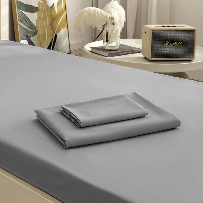 3 Piece Toddler Sheet Set,Dark Grey Basics Bed Sheet Set for Toddler,Microfiber 3-Piece Sheet Set Soft Breathable Crib Bedding Set for Kids,Includes Flat Sheet, Fitted Sheet, Pillowcase