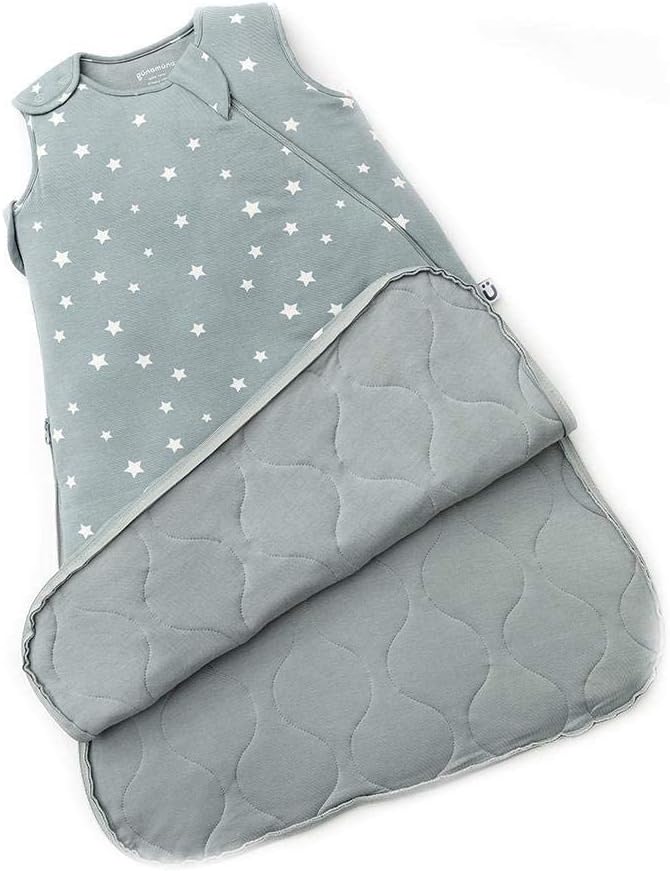 GUNAMUNA Unisex Baby Wearable Blanket, Sleep Sack Sleeping Bag for Infants Toddlers, Easy Changing Diaper Zipper, 0.5 TOG, Shine, 9-18 Months
