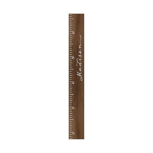Wooden Kids Growth Height Chart Ruler for Boys and Girls Painted or Engraved (Classic Script)