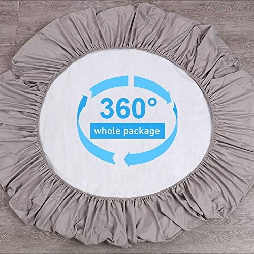Mecerock 6 Colors Grey Queen Size Waterproof Mattress Protector Washable Mattress Cover Fitted to 18" Deep