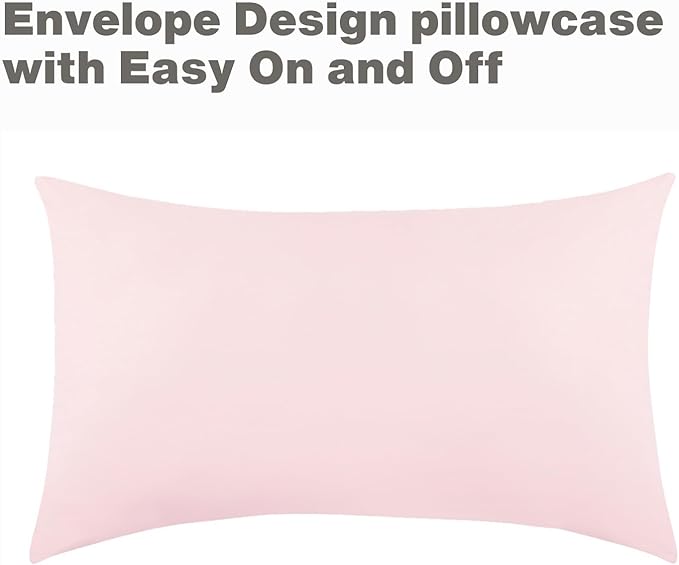 EVERYDAY KIDS 4 Piece Toddler Bedding Set - Includes Comforter, Flat Sheet, Fitted Sheet and Reversible Pillowcase - Solid Pink