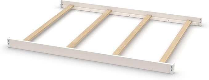Full-Size Conversion Kit Bed Rails Compatible with Delta Children Convertible Cribs - Solid Wood Rail #0050 - Toddler and Adult Bed Rail for Full-Size Beds - Baby Furniture (White Ambiance - 108)