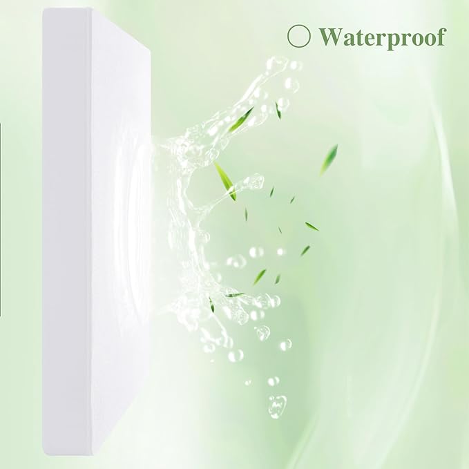 Twin Size Waterproof Mattress Protector Cooling Mattress Pad Mattress Cover, Extremely Cozy Bed Cover 3D Air Fabric Smooth Soft Noiseless Washable, 5''-18'' Deep Pocket