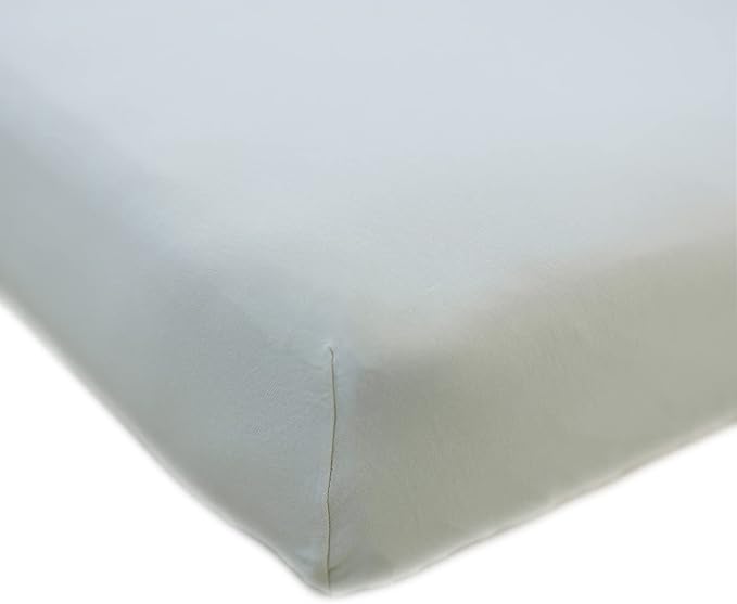 Ecolino Fitted Crib Sheet, 100% Organic Cotton Baby Crib Sheets for Boys and Girls. Fits Standard Crib and Toddler Mattresses, Soft and Breathable in Oat