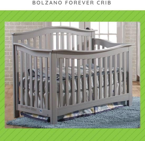 Full-Size Conversion Kit Bed Rails #1216 for Pali Convertible Cribs - Solid Wood Rail - Toddler and Adult Bed Rail for Full-Size Beds - Essential Nursery & Baby Furniture (Stone)