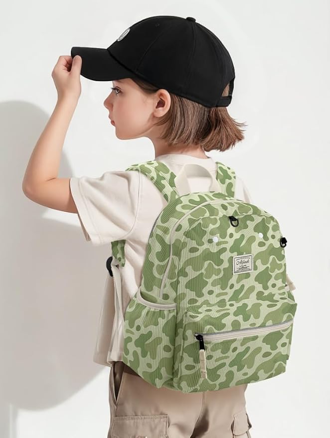 Corduroy Toddler Backpack for Boys 2-5: Preschool Backpack for Boys